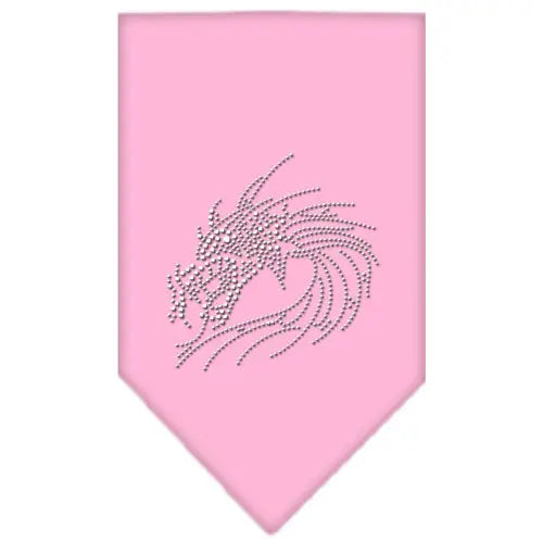 Dragon Rhinestone Bandana Light Pink Large Default Title