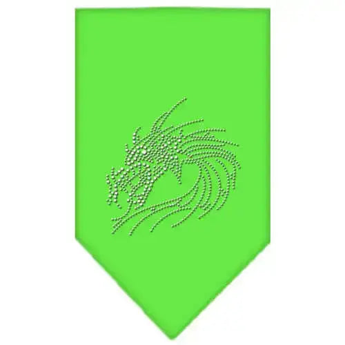 Dragon-Rhinestone-Bandana-Lime-Green-Small-GreatEagleInc-319316328