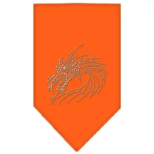 Dragon-Rhinestone-Bandana-Orange-Small-GreatEagleInc-319316084