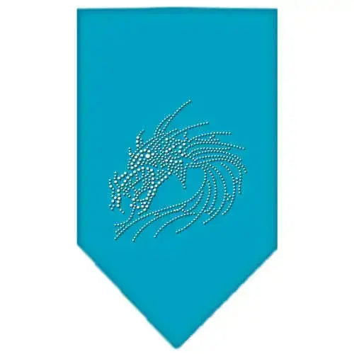 Dragon-Rhinestone-Bandana-Turquoise-Large-GreatEagleInc-319316935