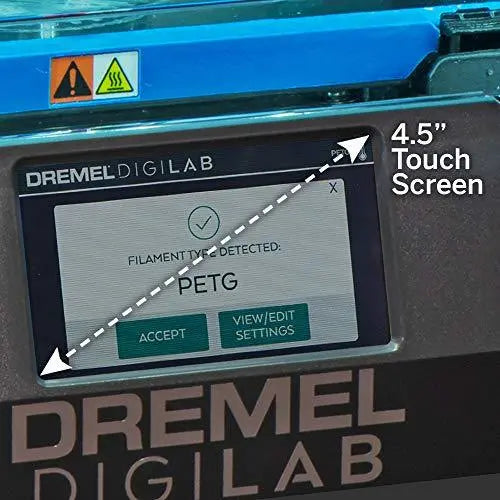 Dremel DigiLab 3D45 Award Winning 3D Printer w/Filament, PC & MAC OS, Chromebook, iPad Compatible, Network-Friendly, Built-in HD Camera, Heated Build Plate, Nylon, ECO ABS, PETG, PLA Print Capability