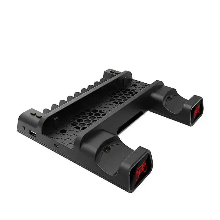 Dual-Controller-Charger-For-Playstation-4-PS4-Slim-PS4-Pro-Console-Vertical-Cooling-Stand-Charging-Station-4-Connector-GreatEagleInc-333983393