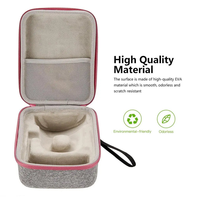 EVA Storage Bag for Cricut Easy Press Portable Heat Press Machine Waterproof Shockproof Storage Case Fashion Grey+Pink (Gray)