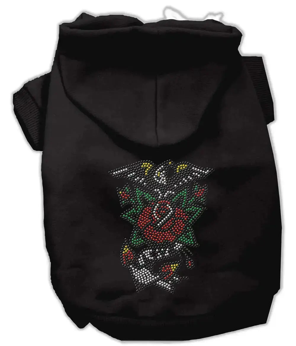 Eagle-Rose-Nailhead-Hoodies-Black-Xxl-GreatEagleInc-333758738