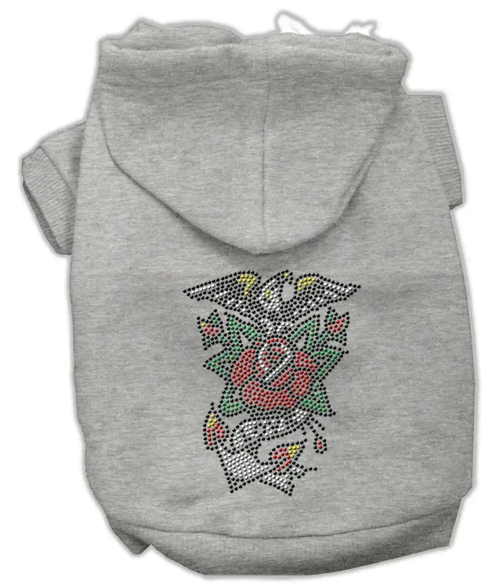 Eagle-Rose-Nailhead-Hoodies-Grey-M-GreatEagleInc-320098578