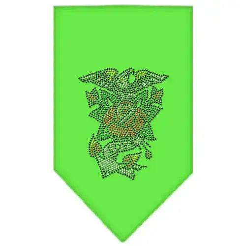 Eagle-Rose-Rhinestone-Bandana-Lime-Green-Large-GreatEagleInc-319315090