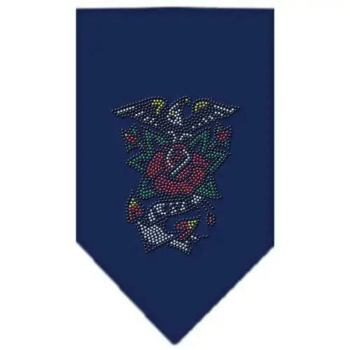 Eagle-Rose-Rhinestone-Bandana-Navy-Blue-Small-GreatEagleInc-318591334