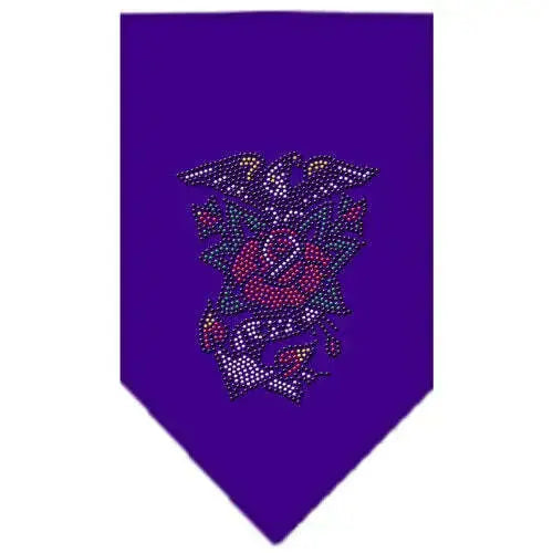 Eagle-Rose-Rhinestone-Bandana-Purple-Small-GreatEagleInc-318545218