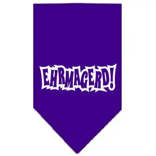 Ehrmagerd-Screen-Print-Bandana-Purple-Small-GreatEagleInc-319355552