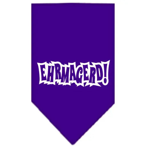 Ehrmagerd Screen Print Bandana Purple Small Default Title