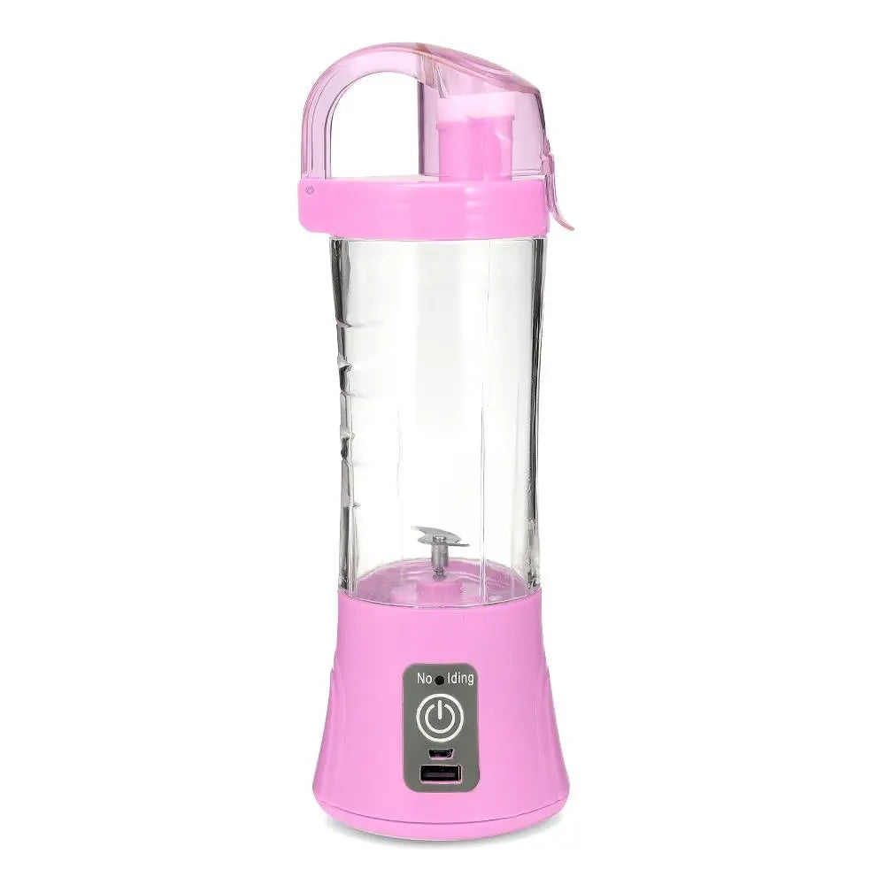 Electric Portable Juicer Cup Fruit Vegetable Juice Mixer PINK ROSE