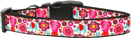 Elephant Elefun Nylon Dog Collar Medium Narrow Default Title