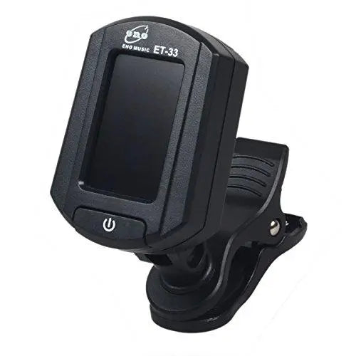 Eno ET-33 Mini Auto Chromatic Acoustic Guitar Tuner Clip on for Guitar Bass Violin Ukulele, 360 Degree Rotate, Chromatic Tuner