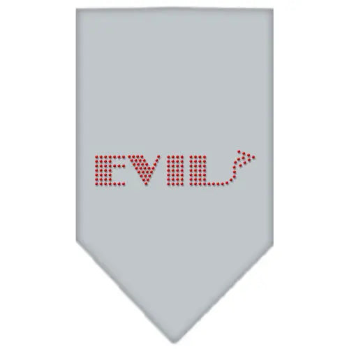 Evil Rhinestone Bandana Grey Large Default Title
