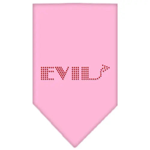 Evil Rhinestone Bandana Light Pink Small Default Title
