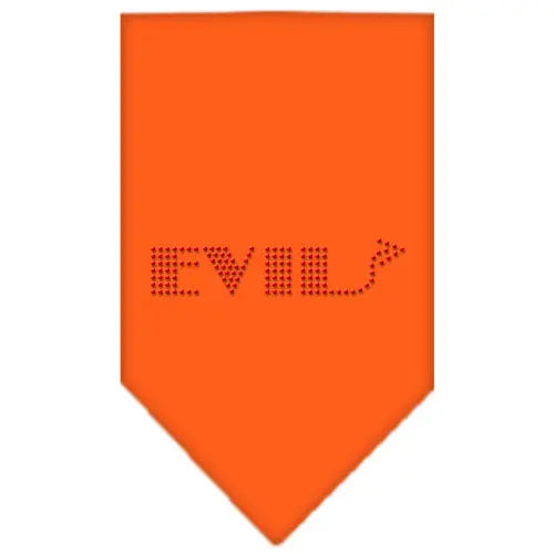 Evil Rhinestone Bandana Orange Small Default Title