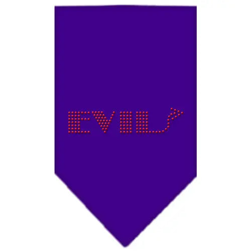 Evil Rhinestone Bandana Purple Small Default Title