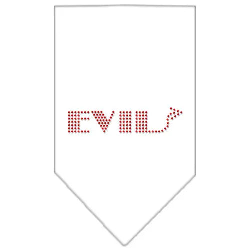 Evil Rhinestone Bandana White Large Default Title