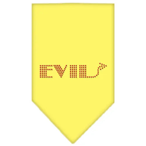 Evil Rhinestone Bandana Yellow Large Default Title