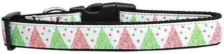 Fancy Schmancy Christmas Tree Nylon Dog Collar Xs Default Title