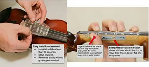 Fantastic Violin Finger Guide - All Notes Guide for Full (4/4) Size Violin Fiddle - More Sizes Available