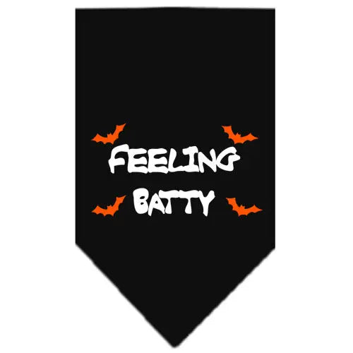 Feeling Batty Screen Print Bandana Black Small Default Title