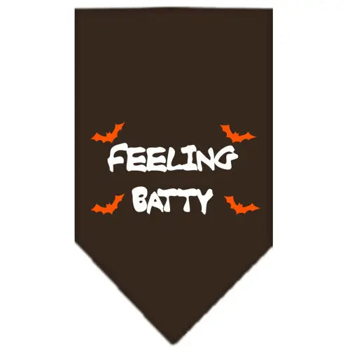 Feeling Batty Screen Print Bandana Cocoa Small Default Title