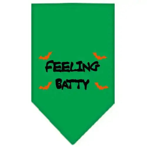Feeling-Batty-Screen-Print-Bandana-Emerald-Green-Small-GreatEagleInc-319201097