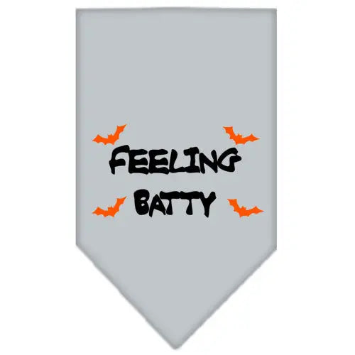 Feeling Batty Screen Print Bandana Grey Large Default Title
