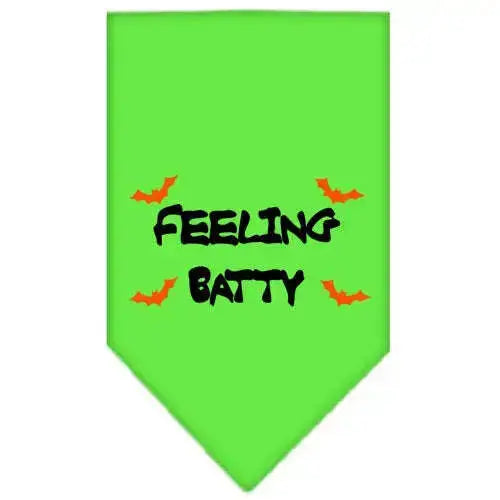 Feeling-Batty-Screen-Print-Bandana-Lime-Green-Small-GreatEagleInc-319200818