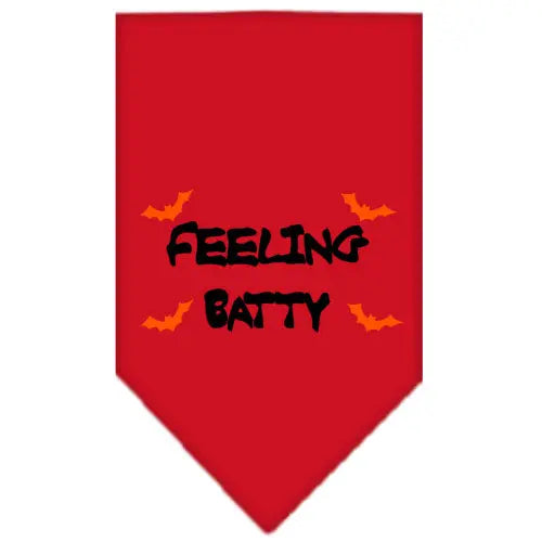 Feeling Batty Screen Print Bandana Red Large Default Title