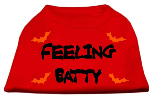 Feeling-Batty-Screen-Print-Shirts-Red-Med-GreatEagleInc-333843659