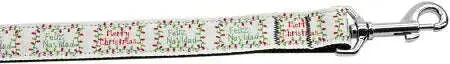 Feliz-Navidad-Nylon-Dog-Leash-5-8-Inch-Wide-4ft-Long-GreatEagleInc-320033453