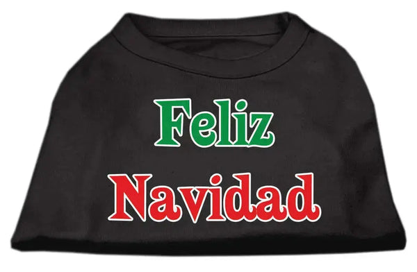 Feliz-Navidad-Screen-Print-Shirts-Black-Xxl-GreatEagleInc-318854933