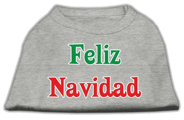 Feliz-Navidad-Screen-Print-Shirts-Grey-Xxxl-GreatEagleInc-333669326