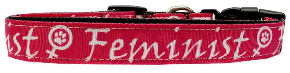 Feminist-Nylon-Dog-Collar-Md-Narrow-GreatEagleInc-334329069