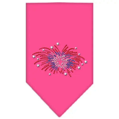 Fireworks-Rhinestone-Bandana-Bright-Pink-Large-GreatEagleInc-319312193