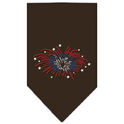 Fireworks Rhinestone Bandana Cocoa Small Default Title