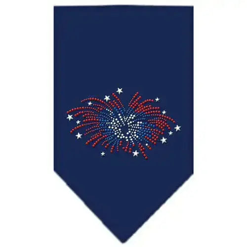 Fireworks-Rhinestone-Bandana-Navy-Blue-Small-GreatEagleInc-319310279