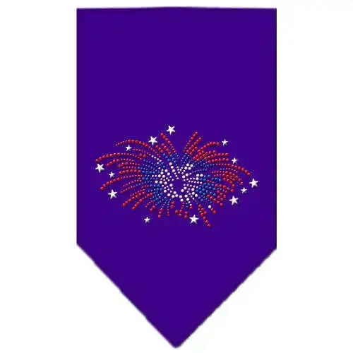 Fireworks-Rhinestone-Bandana-Purple-Large-GreatEagleInc-319311327