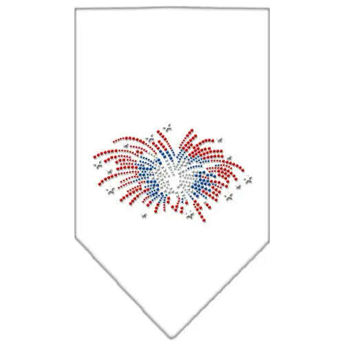 Fireworks-Rhinestone-Bandana-White-Large-GreatEagleInc-319311148