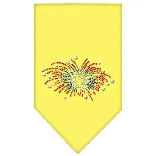 Fireworks-Rhinestone-Bandana-Yellow-Large-GreatEagleInc-319311013