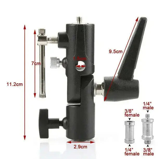 Flash-Bracket-Shoe-Umbrella-Holder-Light-Stand-Bracket-Mount-Adapter-for-Light-Stand-Tripod-Flash-photography-light-GreatEagleInc-333984149
