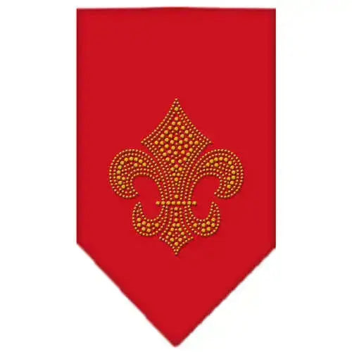 Fleur-De-Lis-Gold-Rhinestone-Bandana-Red-Large-GreatEagleInc-319039726