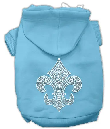Fleur De Lis Hoodies Baby Blue L Default Title