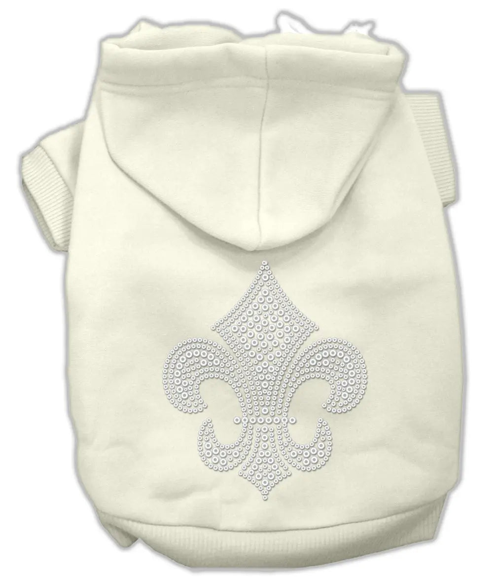 Fleur De Lis Hoodies Cream S Default Title