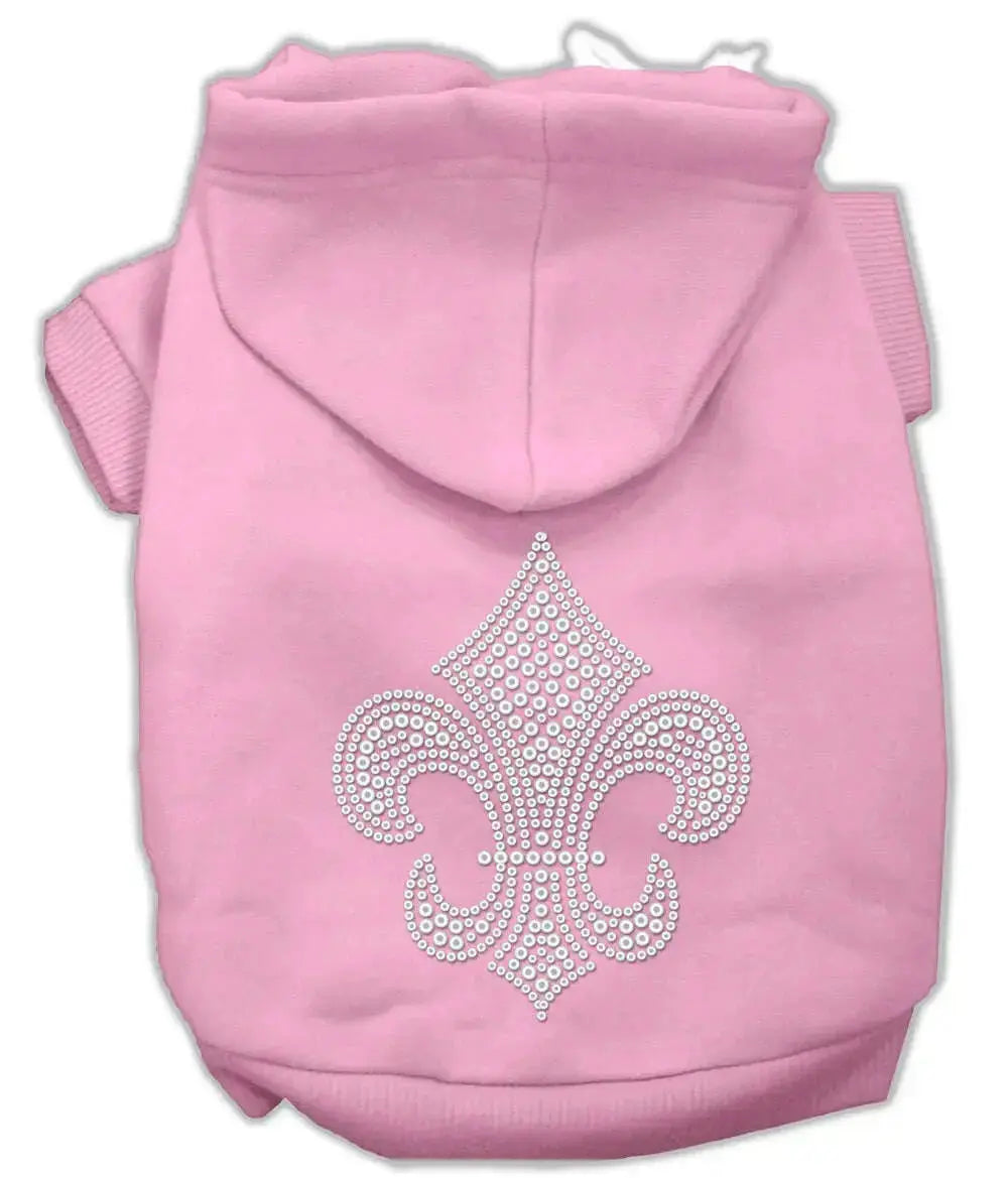 Fleur-De-Lis-Hoodies-Pink-Xl-GreatEagleInc-319483933
