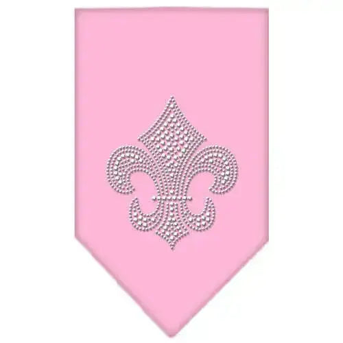 Fleur-De-Lis-Rhinestone-Bandana-Light-Pink-Small-GreatEagleInc-318545362