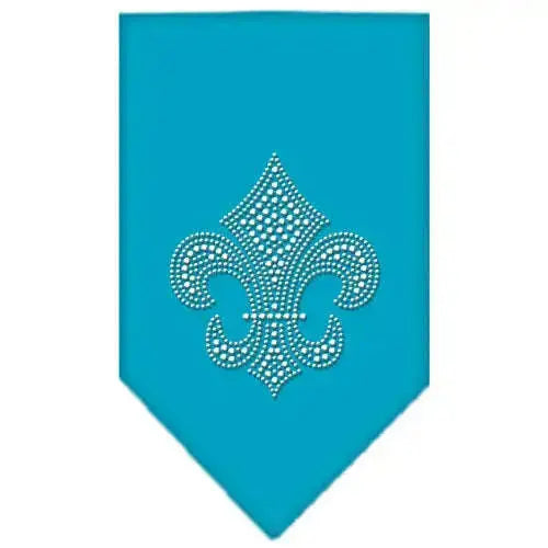 Fleur-De-Lis-Rhinestone-Bandana-Turquoise-Large-GreatEagleInc-319308981