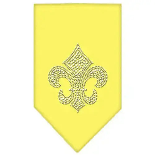 Fleur-De-Lis-Rhinestone-Bandana-Yellow-Large-GreatEagleInc-319308742